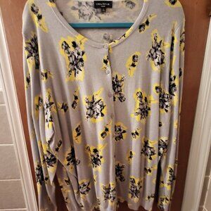 Lord & Taylor Plus Size Lightweight Floral Sweater